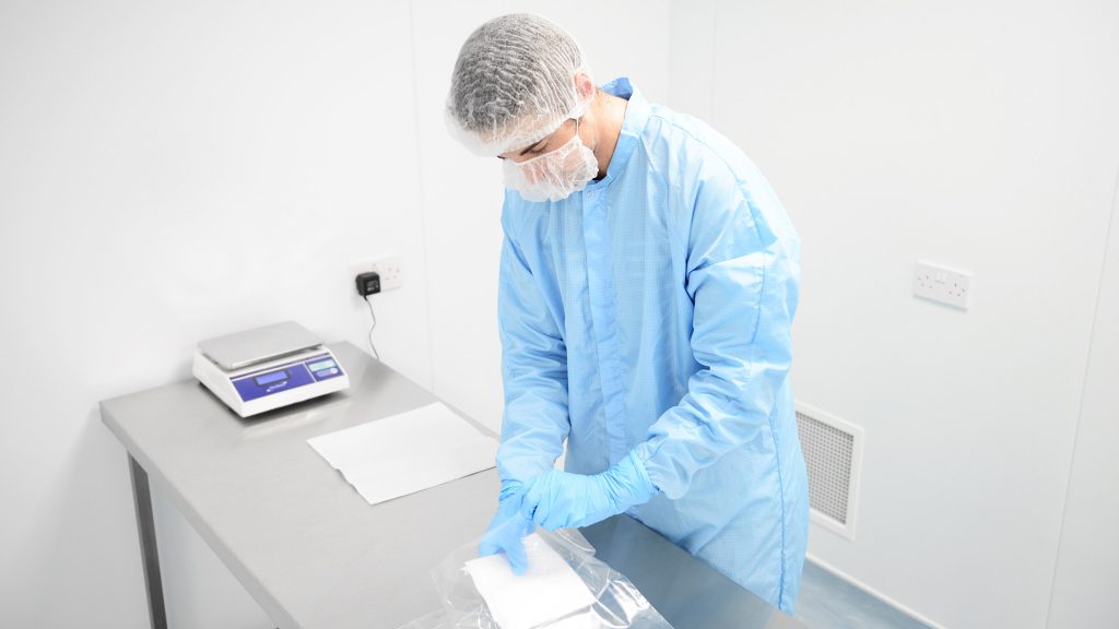 Photo of Cleanroom operative packing bag