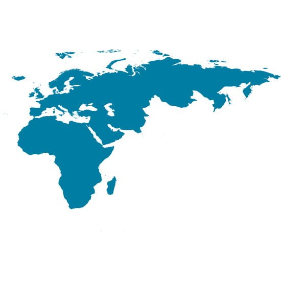 Map of EMEA region - Integrity Cleanroom